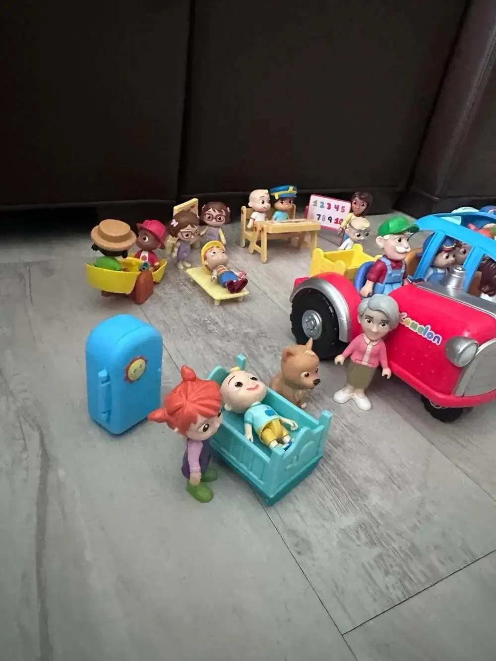 Cocomelon Large Assortment of Figures, Vehicles, and Accessories Playset
